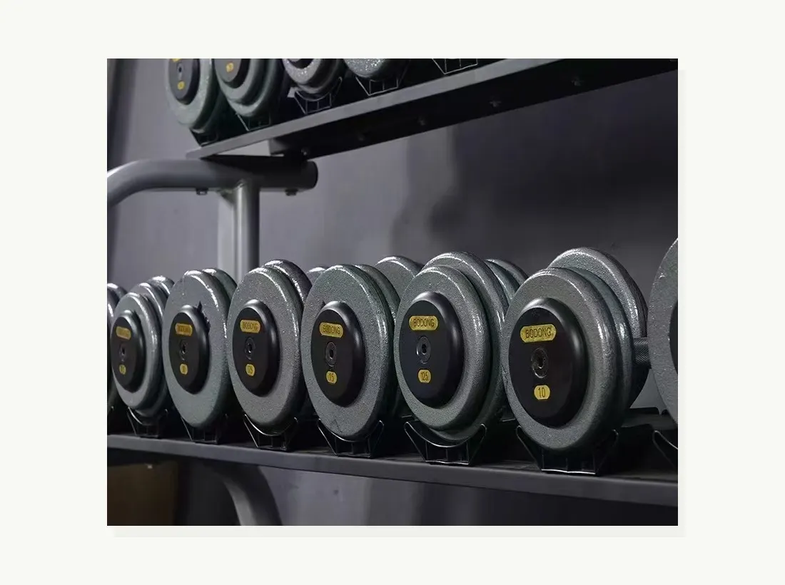 Dumbbell besi cor untuk gym profesional dan pengadaan B2B — tampilan 3