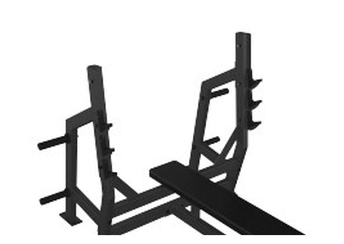 Olympic Bench with Plate Storage home gym functional trainer from PBF
