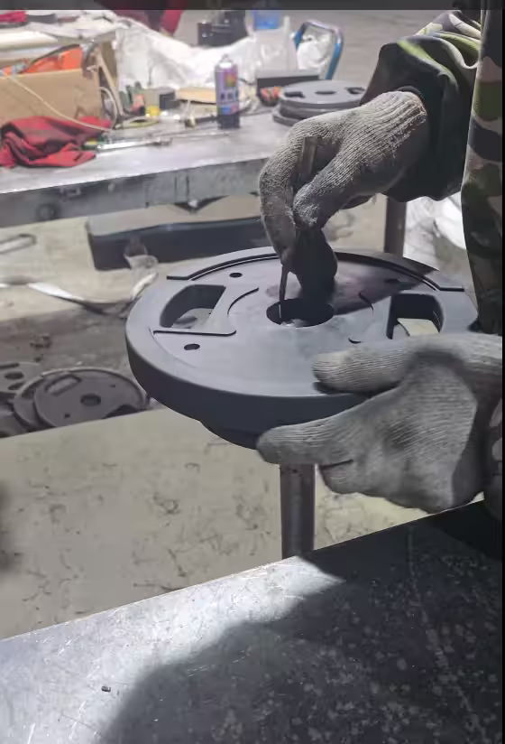 Weight plate finishing and inspection