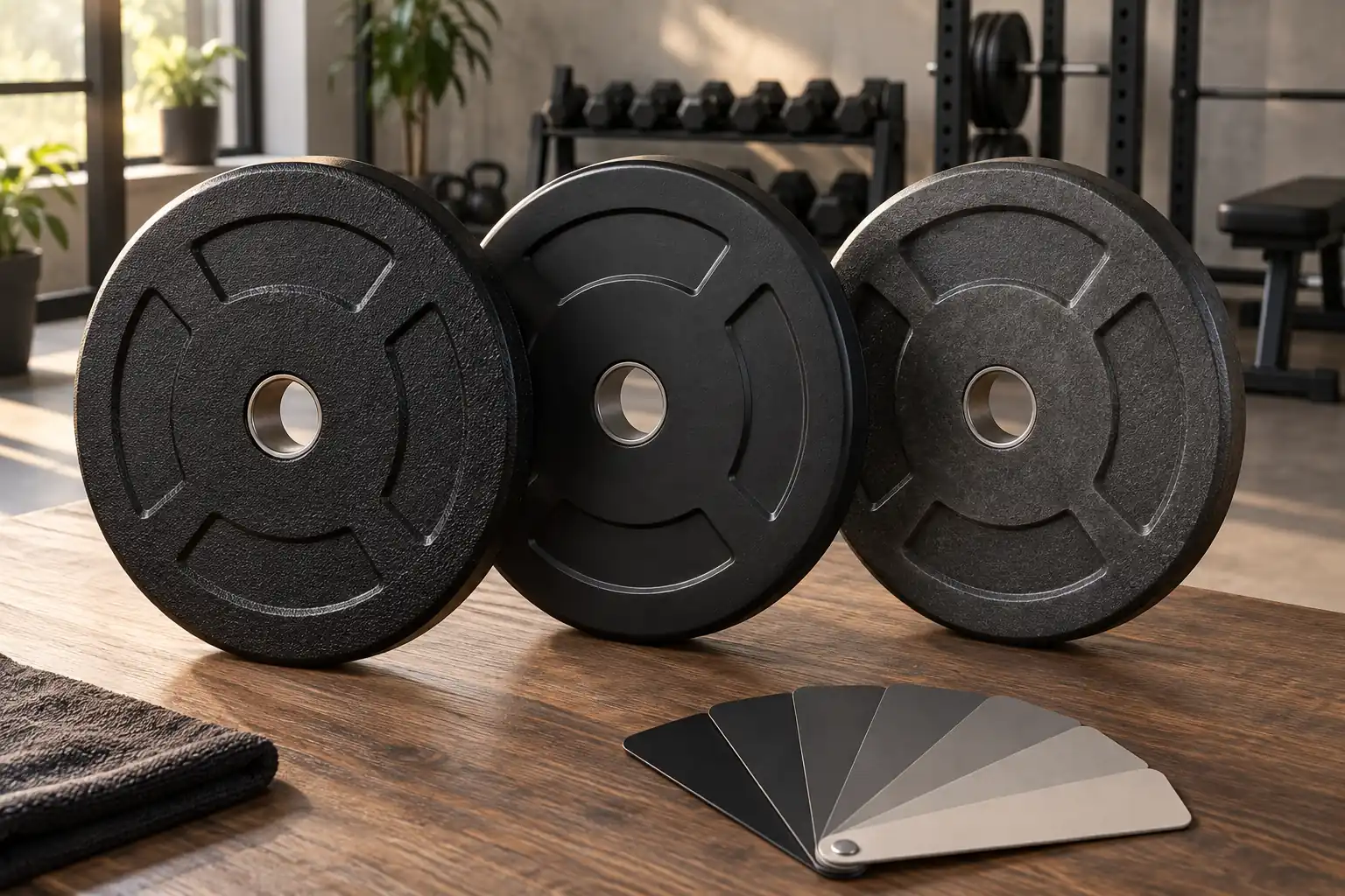 Disques en fonte disposés pour contrôler bord et alésage
