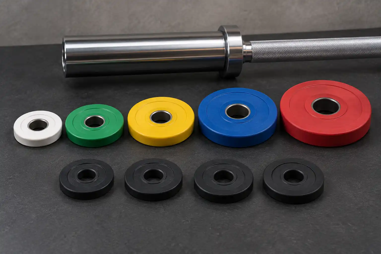 Change plate dan pelat fraksional tanpa merek di samping selongsong Olympic