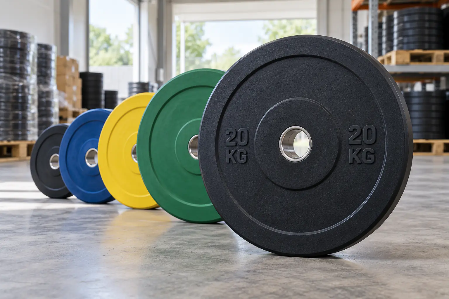 20 KG 표기의 대비가 다른 비브랜드 플레이트