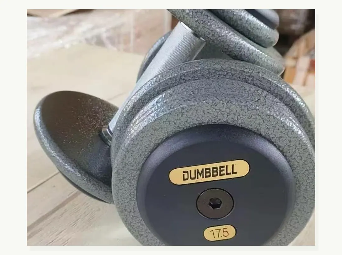 Gusseisen-Kurzhantel für professionelle Fitnessstudio-Ausstattung – Detailansicht 2