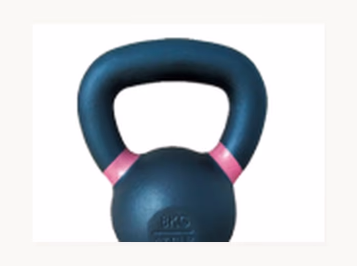 Gusseisen-Kettlebell mit integriertem Griff und stabilem Boden