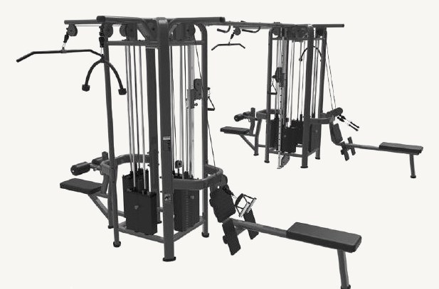 Functional Trainer mit sechs Säulen für professionelle Fitnessstudio-Ausstattung