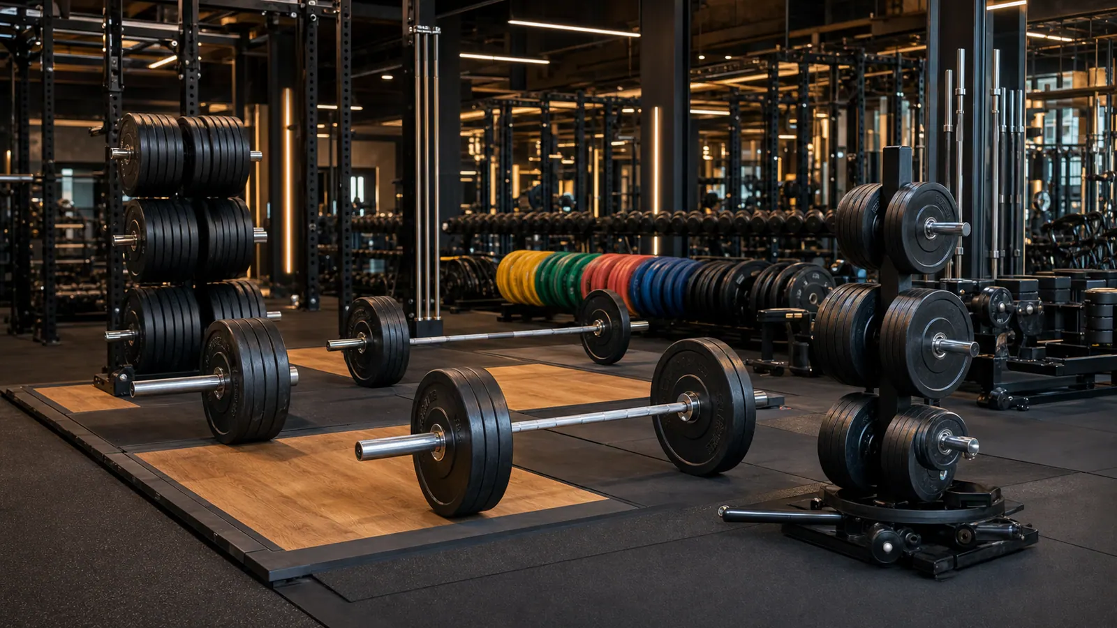 Reale Gewichtsscheiben-Zone für Fitnessstudio-Planung