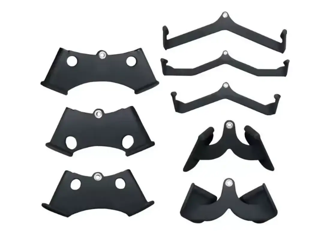 Set de poignées de musculation caoutchoutées pour équipement de salle de sport professionnelle