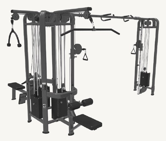 Functional trainer cable cross per palestra professionale